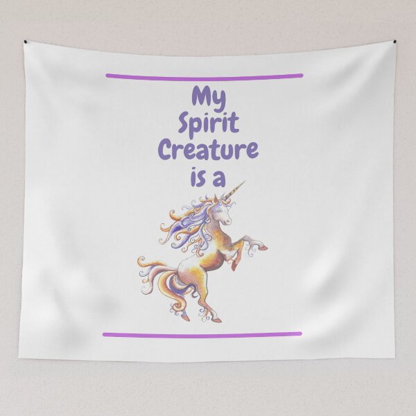 Item preview, My Spirit Creature is a Unicorn designed and sold by SnarkSharks.