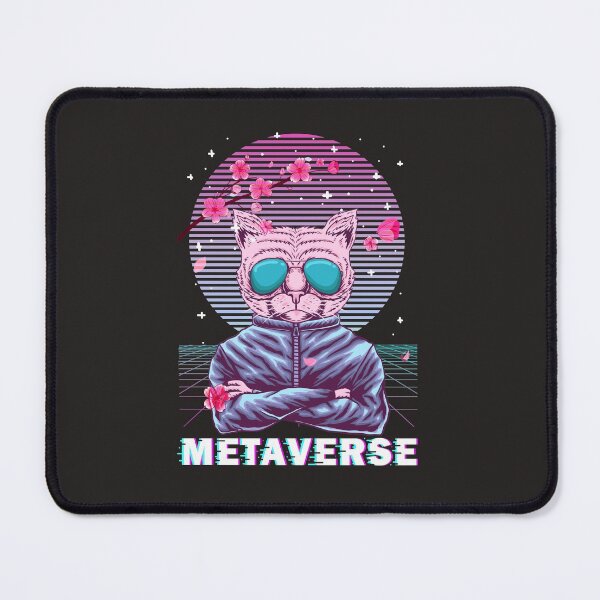 Item preview, Metaverse Nft Crypto Token Cat Vaporwave Art designed and sold by MrEddie10.
