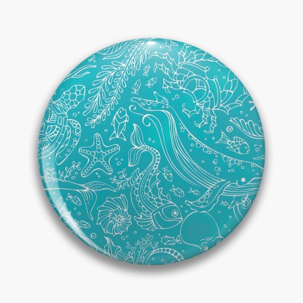 Item preview, Oacian Blue Underwater Outline Boundless Background, Oacian Blue, Blue Oacian, Ocean Blue designed and sold by graphic-genie.