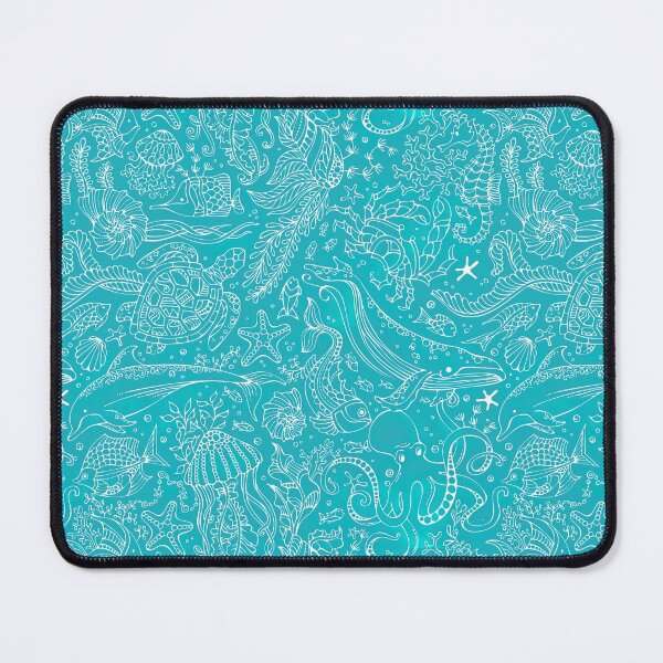 Item preview, Oacian Blue Underwater Outline Boundless Background, Oacian Blue, Blue Oacian, Ocean Blue designed and sold by graphic-genie.
