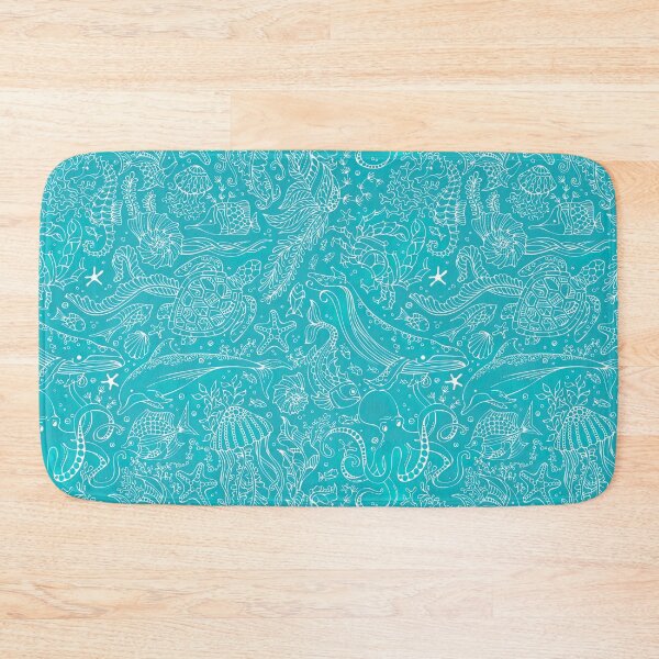 Item preview, Oacian Blue Underwater Outline Boundless Background, Oacian Blue, Blue Oacian, Ocean Blue designed and sold by graphic-genie.