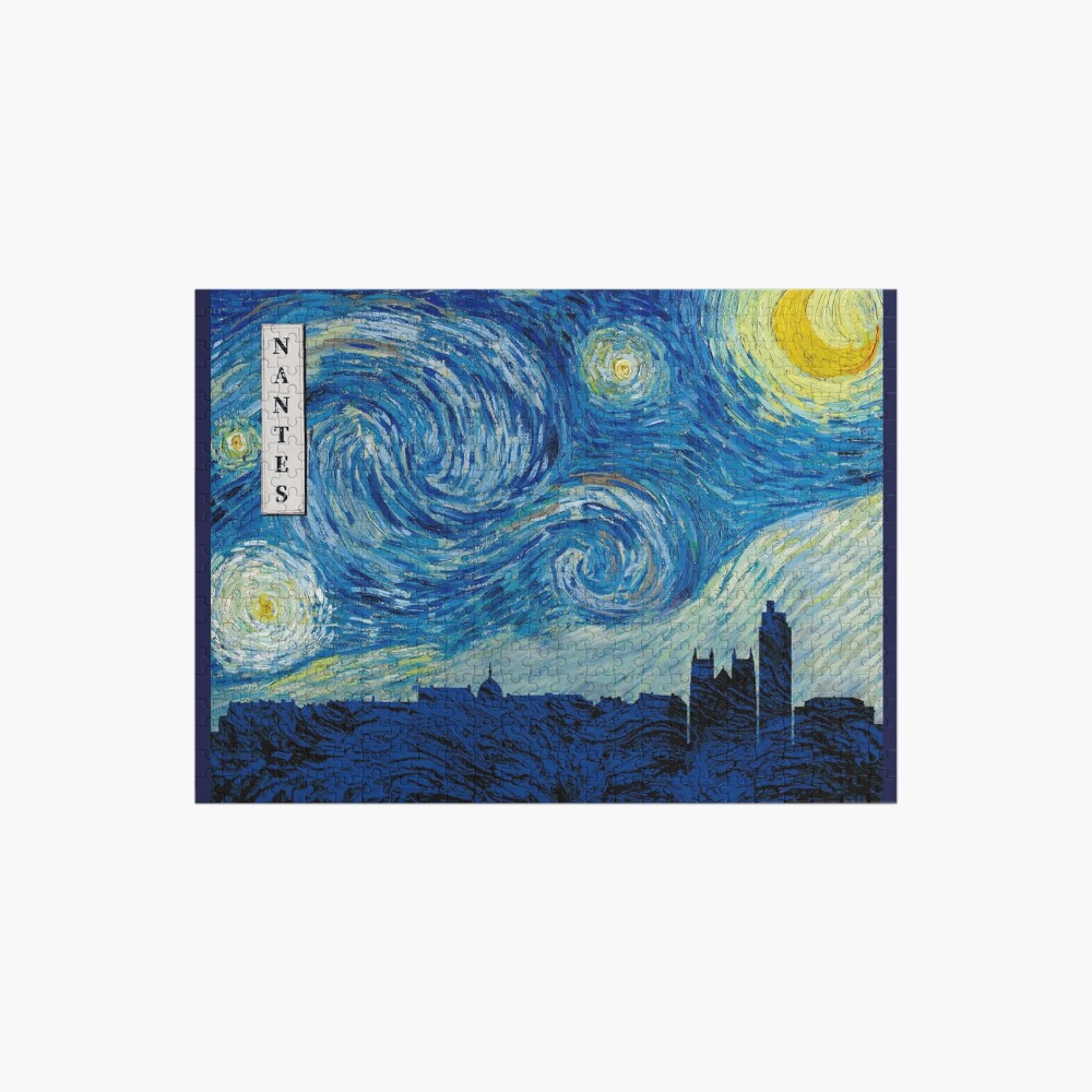 Nantes Van Gogh Starry Night Jigsaw Puzzle for Sale by danielfgf