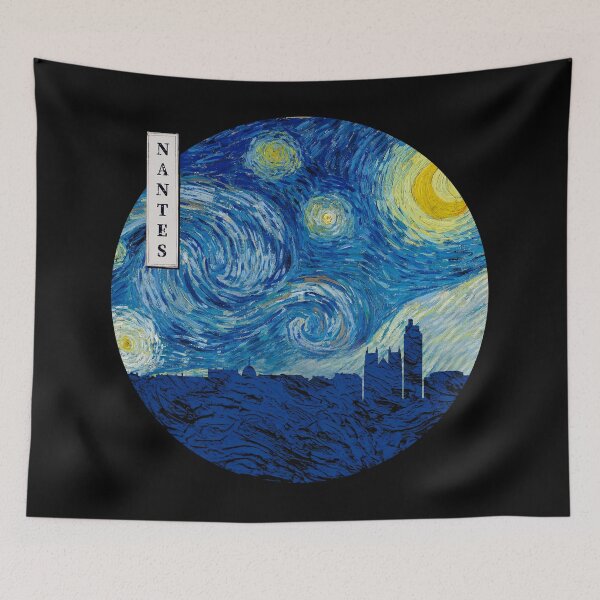 Item preview, Nantes Starry Night Van Gogh Circle designed and sold by DFerraz.
