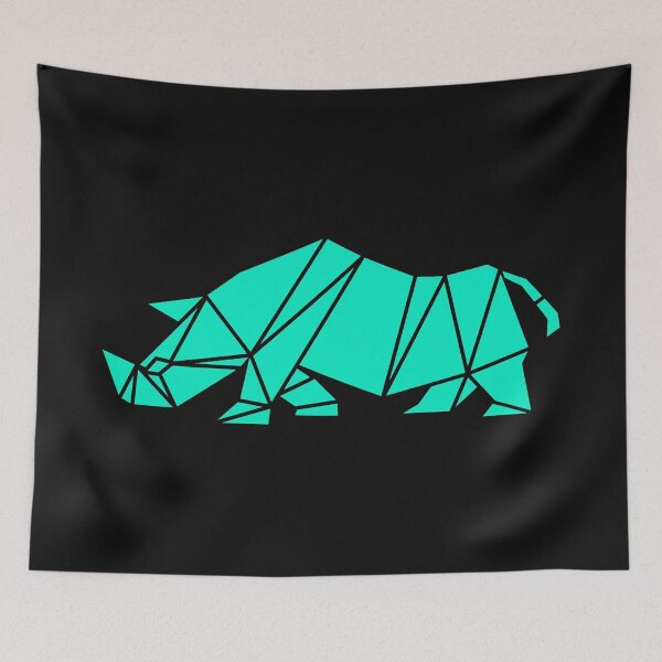Item preview, geometric rhino designed and sold by the Zarock Shop.