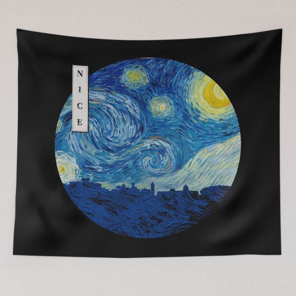 Item preview, Nice France Starry Night Van Gogh Circle designed and sold by DFerraz.