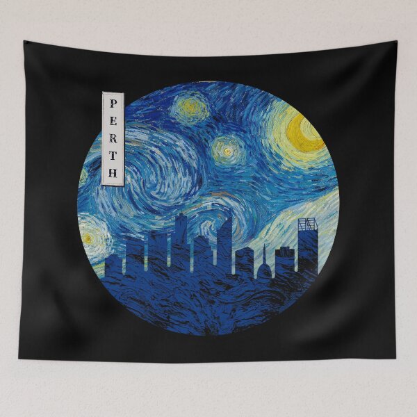 Item preview, Perth Starry Night Van Gogh Circle designed and sold by DFerraz.