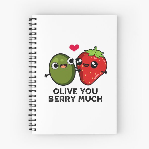 Item preview, Olive You Berry Much Funny Fruit Puns  designed and sold by punnybone.