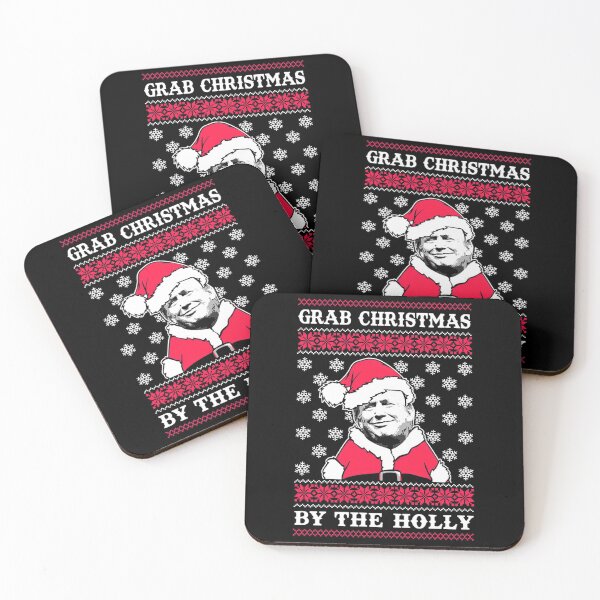 Item preview, grab christmas by the holly funny trump designed and sold by Jassejames.
