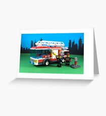 FIRE TRUCK, FIRE TRUCK, FIRE TRUCK Greeting Card