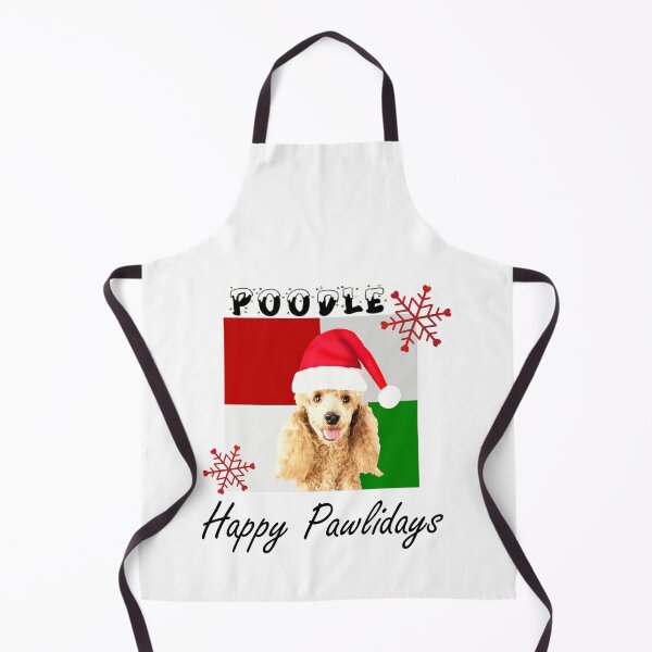 Item preview, Happy Pawlidays – Christmas Poodle Dog Design w/ Santa Hat designed and sold by platinumblks.