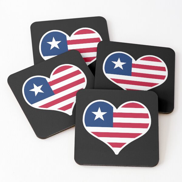 Item preview, Liberia Flag Heart designed and sold by PKHalford.