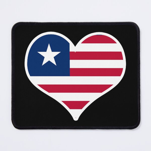 Item preview, Liberia Flag Heart designed and sold by PKHalford.