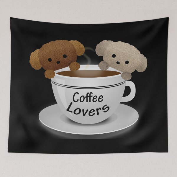 Item preview, Coffee Addicted Burlap Puppies designed and sold by LashCreations.