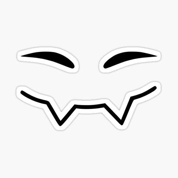 “BadBoyHalo Fangs Face” Sticker for Sale by UnluckyPanda | Redbubble