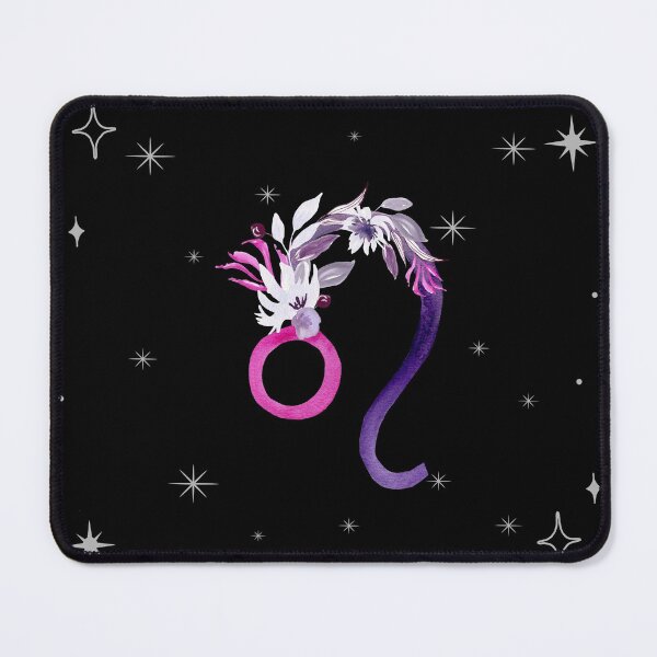 Item preview, Leo Zodiac Sign Watercolour Flowers designed and sold by LadyZodiac.