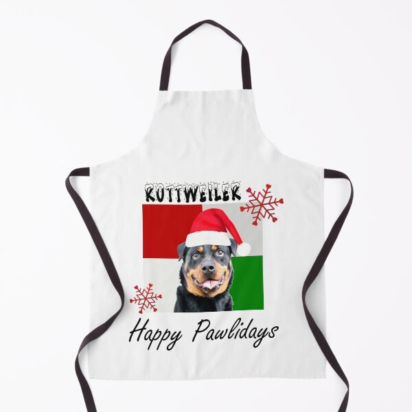 Item preview, Happy Pawlidays – Christmas Rottweiler Dog Design w/ Santa Hat designed and sold by platinumblks.