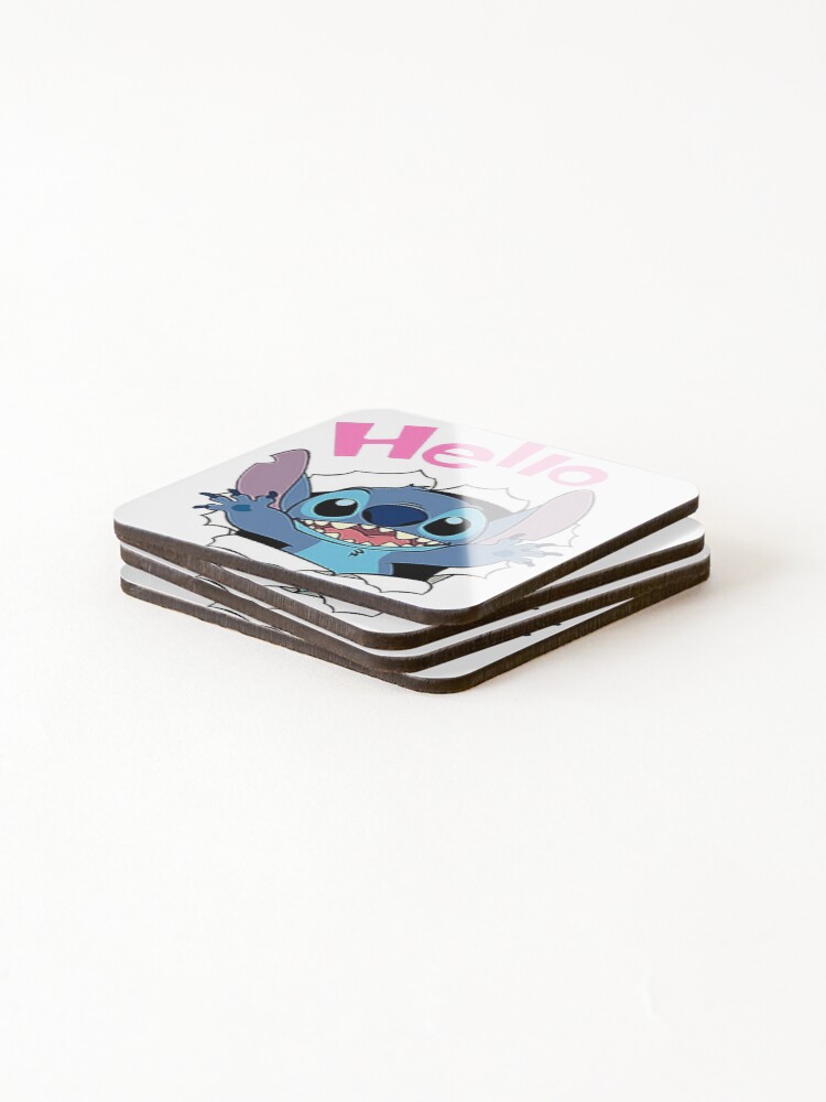 Thumbnail 4 of 5, Coasters (Set of 4), Hello  designed and sold by deankepret.