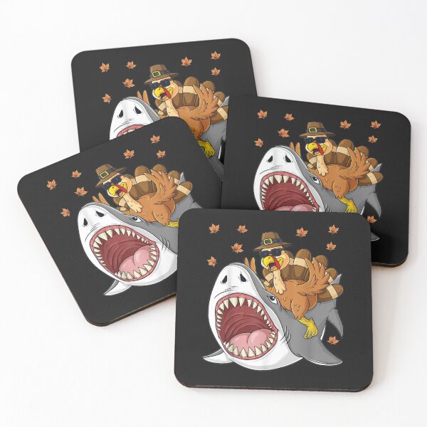 Item preview, Thanksgiving Turkey Riding Shark Funny Toddler Boys Kids T-Shirt designed and sold by Kellner-Platt.
