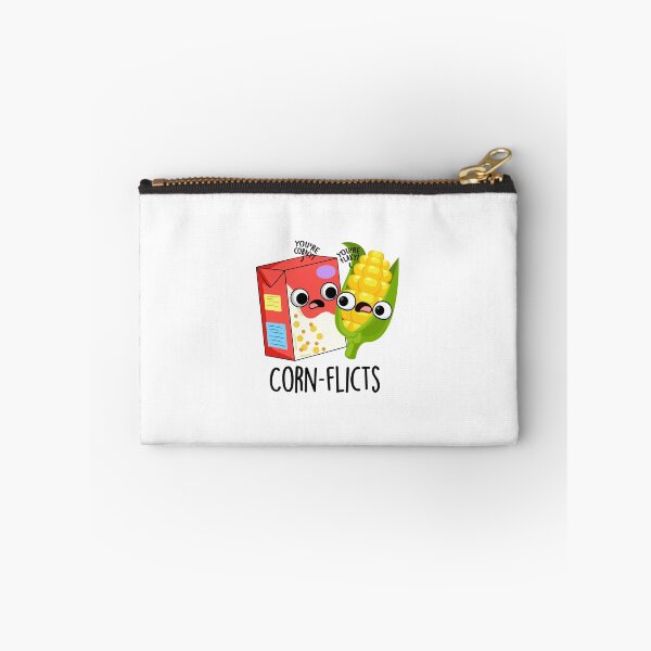 Item preview, Corn-flict Cute Cornflake Corn Pun designed and sold by punnybone.