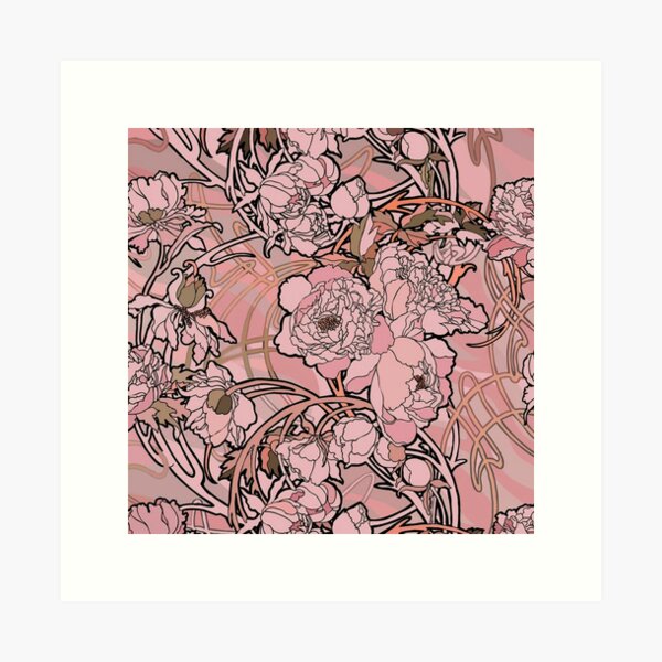 Aperçu de l'œuvre Alphonse Mucha - Fleurs, (1860-1939),No,01. créée et vendue par kinsley45.