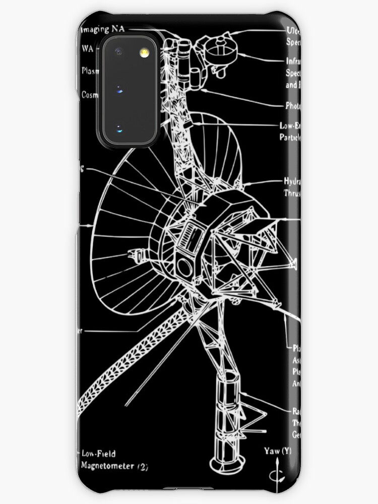 Voyager 1 Schematic Case Skin For Samsung Galaxy By Thewisecarrot Redbubble