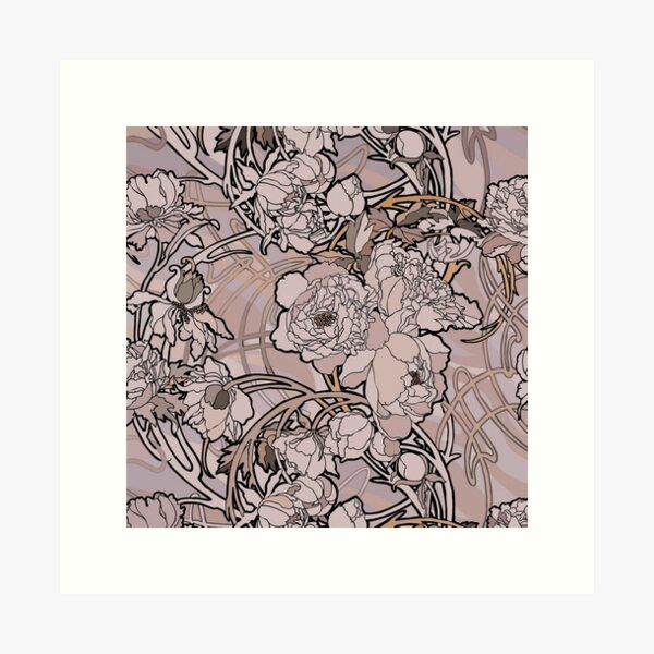 Aperçu de l'œuvre Alphonse Mucha - Fleurs, (1860-1939),N°,02. créée et vendue par kinsley45.