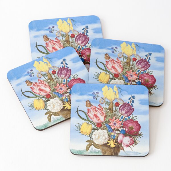 Item preview, Bouquet of Flowers on a Ledge (1619) by Ambrosius Bosschaert designed and sold by soulstop.