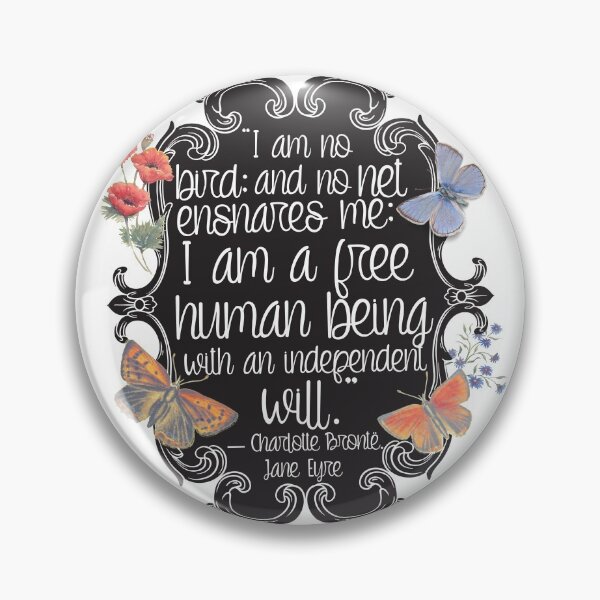 Item preview, Charlotte Brontë Jane Eyre Book Quote designed and sold by Pinkmagenta.