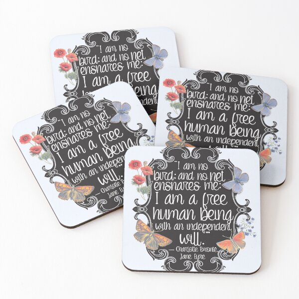 Item preview, Charlotte Brontë Jane Eyre Book Quote designed and sold by Pinkmagenta.