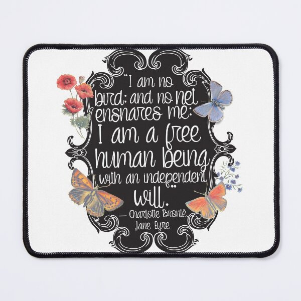 Item preview, Charlotte Brontë Jane Eyre Book Quote designed and sold by Pinkmagenta.