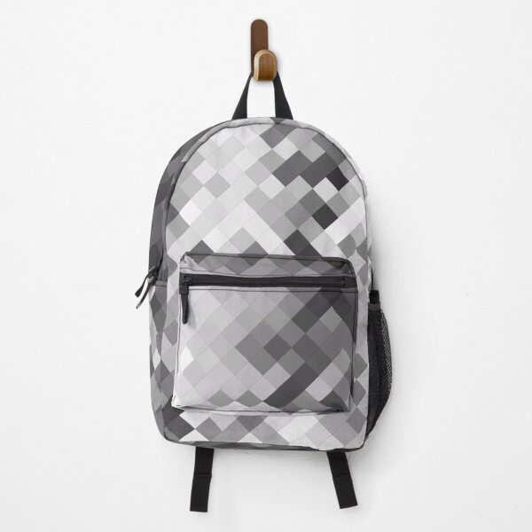 Item preview, graphic design pixel geometric square pattern abstract background in black and white designed and sold by Mrvell.