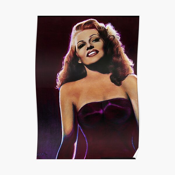 Rita Hayworth Color Pencil @ www.KeithMcDowellArtist.com Poster