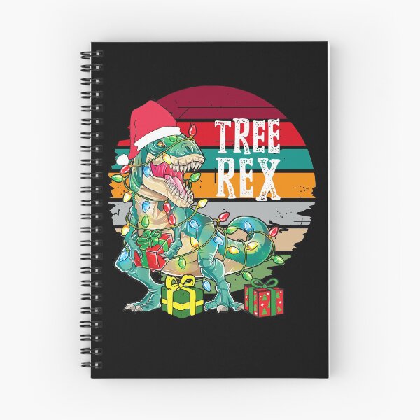 Artikelvorschau, Christmas Dinosaur Tree Rex Herren Jungen Weihnachtsbeleuchtung entworfen und verkauft von R&BApparel.