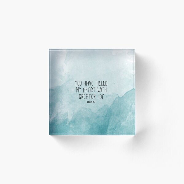 Christian Quote Acrylic Block