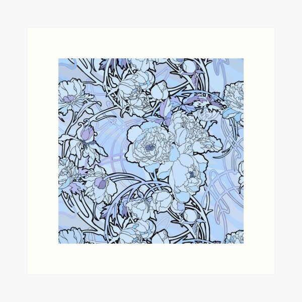 Aperçu de l'œuvre Alphonse Mucha - Fleurs, (1860-1939),No,05. créée et vendue par kinsley45.