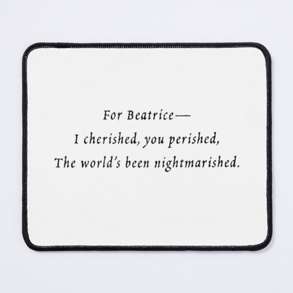 Item preview, beatrice dedication  designed and sold by cindytrann.