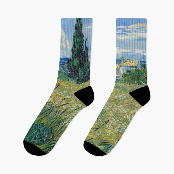 Item preview, Vincent van Gogh's Green Wheat Field with Cypress (1889) designed and sold by soulstop.