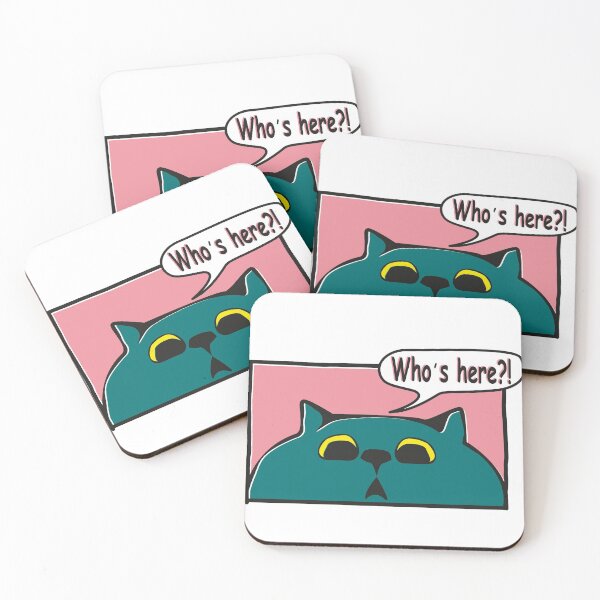 Item preview, Who's here?!Surprised, Scared Cat-vintage comic designed and sold by victoria-volk.