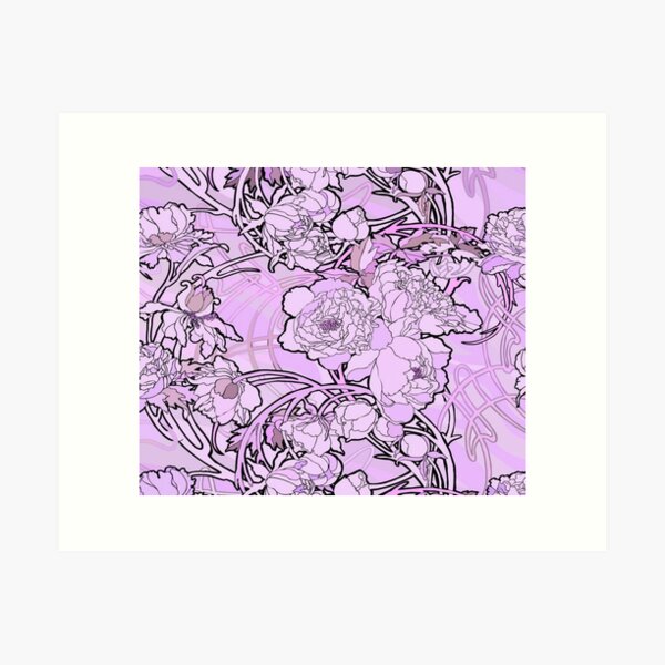 Aperçu de l'œuvre Alphonse Mucha - Fleurs, (1860-1939),No,06. créée et vendue par kinsley45.