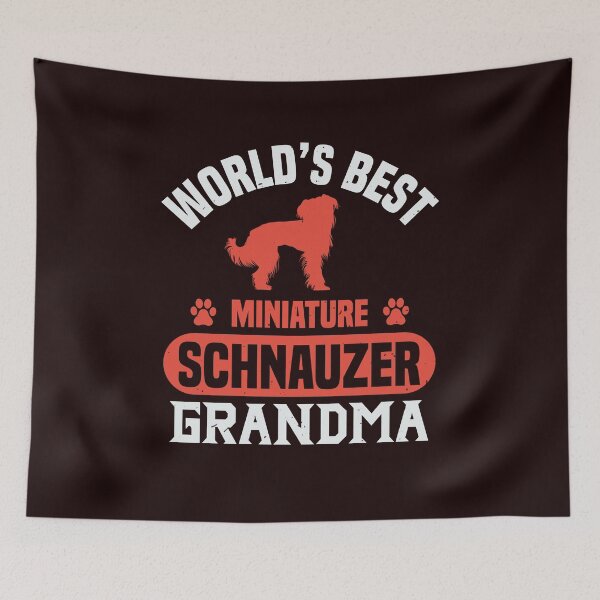 Item preview, World's Best Miniature Schnauzer Grandma - Funny Miniature Schnauzer Tees designed and sold by StreetShirts1.