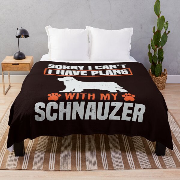Item preview, Sorry I Can't I have Plans With My Schnauzer - Funny Schnauzer Tees designed and sold by StreetShirts1.