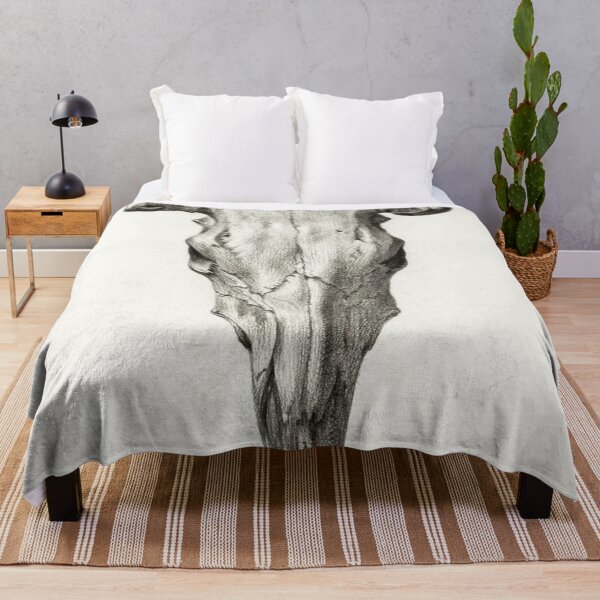 Item preview, cow skull illustration designed and sold by cheechlaroo13.