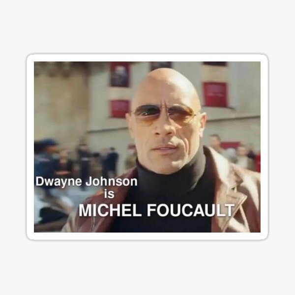 Aperçu de l'œuvre Dwayne Johnson Michel Foucault créée et vendue par jacobll.
