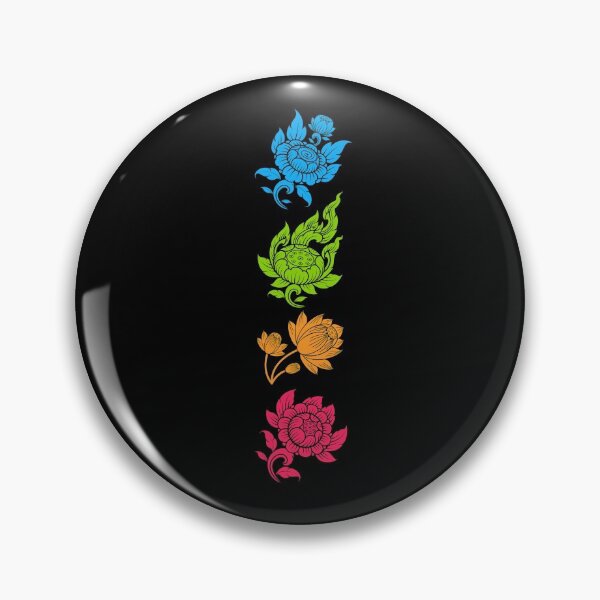 Item preview, Asian Flower Art Pan Romantic. Panromantic Pride designed and sold by Subtle Pride Shop.