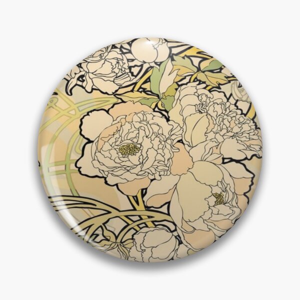 Artikelvorschau, Alphonse Mucha - Blumen,Textil, (1860-1939),Nr.01, entworfen und verkauft von kinsley45.
