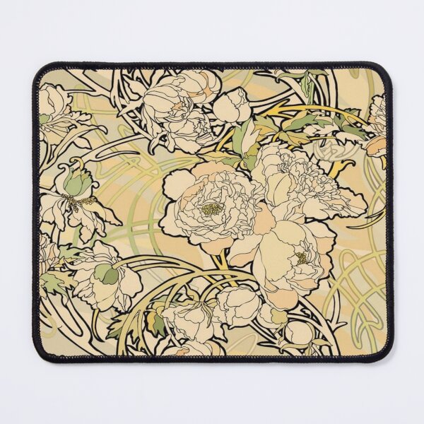 Item preview, Alphonse Mucha - Flowers,textile, (1860-1939),No,01, designed and sold by kinsley45.