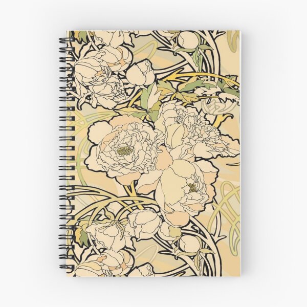 Artikelvorschau, Alphonse Mucha - Blumen,Textil, (1860-1939),Nr.01, entworfen und verkauft von kinsley45.