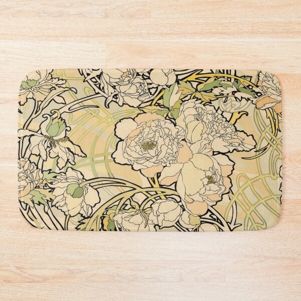 Item preview, Alphonse Mucha - Flowers,textile, (1860-1939),No,01, designed and sold by kinsley45.