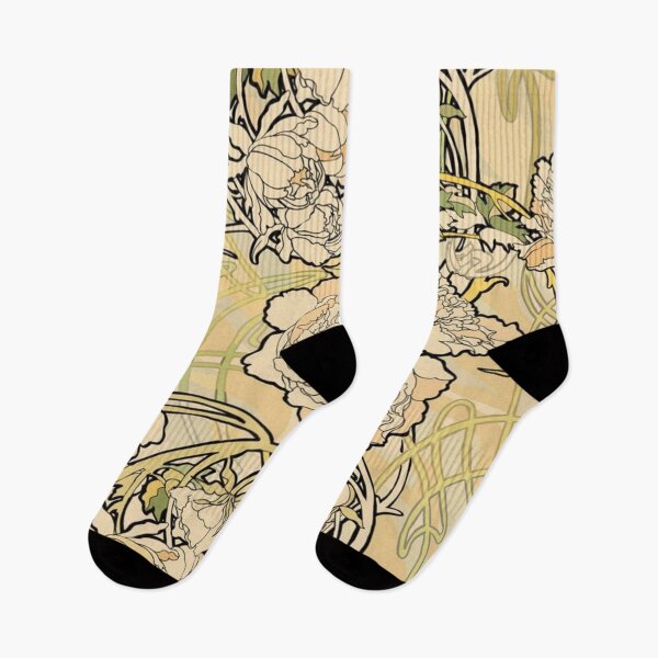 Item preview, Alphonse Mucha - Flowers,textile, (1860-1939),No,01, designed and sold by kinsley45.