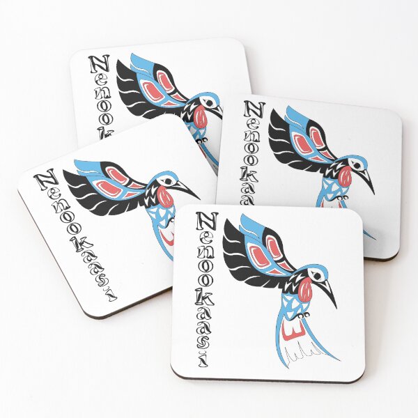 Item preview, Indigenous Hummingbird (Nenookaasi) Blue designed and sold by KendraHowland.